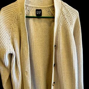Light brown/tan gap cardigan, size medium